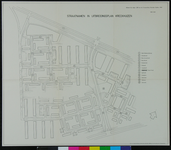 1968-1221 Plattegrond van de wijk Kreekhuizen met aanduiding van de straatnamen
