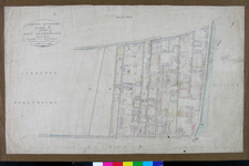 1979-710 Kadastrale kaart van Rotterdam, sectie B, genaamd West-Blommersdijk. Het afgebeelde lanengebied wordt begrensd ...