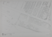 1980-23 Kaart van de binnenstad van Rotterdam, bestaande uit 20 bladen. Blad 12 de Oostzeedijk en het Buizengat