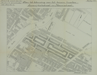 1982-976 Plattegrond van een deel van Oud-Crooswijk met een plan tot bebouwing van de Rubroekstraat en Frederikstraat ...