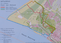 1995-101 Kaart met wandelroutes in Hoek van Holland
