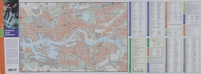 1998-256 Kaart van de regio Rotterdam en stadsplattegrond bestemd voor het fietsverkeer.