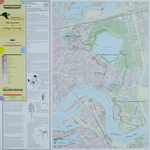 1999-553 Plattegrond van de deelgemeente Kralingen-Crooswijk met drie natuurroutes