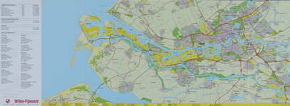 2001-25 Kaart van Rotterdam en omgeving met informatie over de scheepswerf Wilton-Fijenoord (Schiedam)