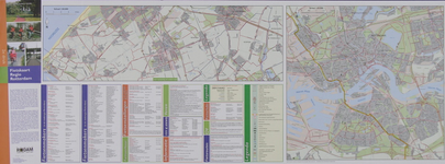 2002-220 Kaart van de regio Rotterdam en stadsplattegrond bestemd voor het fietsverkeer. Verso: noordelijk deel van de ...