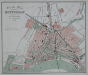 I-73 Plattegrond van Rotterdam. Het weergegeven stadsgebied wordt begrensd door het Park, de Drievriendenstraat (Oude ...