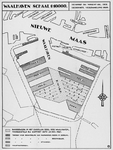 VII-526 Kaart met een overzicht van baggerwerkzaamheden ten behoeve van de uitbreiding van de Waalhaven