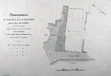 XXIV-65-05 Plattegrond van vier grondpercelen aan de Schiekade, nabij het Slagveld; het terrein van de voormalige ...