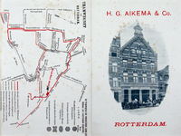 XXV-492 Kaart van het tramwegennet te Rotterdam