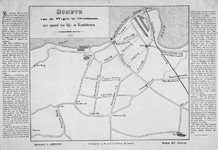 XXXI-36 Kaart van wegen op Overmaas [Rotterdam-Zuid], met beschrijving van wandel- en rijtoeren