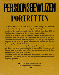 IA-1941-0015 Persoonsbewijzen Portretten, 25 Februari.