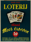 IA-1942-0053 WHN 1942. Loterij. Thans meer troeven. 50 cent. Winterhulp.