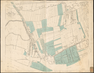 1064 Gesteendrukte plattegrond van Delfshaven met aanwijzing welke grond aan de gemeente Rotterdam behoort.