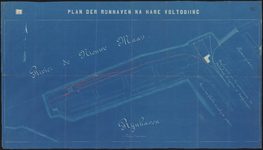 1891-31 Tekening van het plan van de Rijnhaven na de voltooiing.