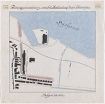 1892-185 Calque op linnen van de demping en riolering van het Katendrechtsche haventje.