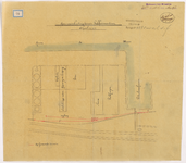 1893-78 Calque op papier van de spooraansluiting van het terrein van Pakhuismeesteren.