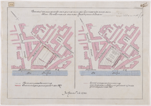 1895-112 Calque op linnen van het voorstel tot overdracht van grond aan de Gemeente door de heer Henkemans aan de ...