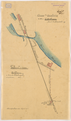 1895-138 Calque met ontwerp van de aansluiting door de Nederlandse Bell, telefoon Maatschappij van de heer J. Ed, ...