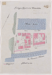 1895-155 Calque op linnen van het te leggen riool in de Westerkade.
