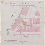1895-170 Calque op linnen van door de H.H. TH. Versmooren en G. Lolkus te koop gevraagde grond aan de Stampioenstraat ...