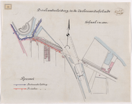 1895-31 Calque op linnen van de drinkwaterleiding in de Varkenoordsekade.