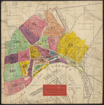 1896-126 Plattegrond van de gemeente Rotterdam in 2de kwartier, met aanduiding van de sectiën en van de standplaatsen ...