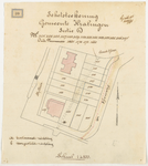 1896-30 Calque op linnen met schetstekening van sectie D van de gemeente Kralingen.