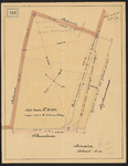 1898-159 Tekening van de rooilijn van de Lijnbaanstraat bij de Kruiskade.