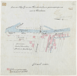 1898-200 Plattegrond van door de heer P. van der Winden te huur gevraagde grond aan de Vlaskade.