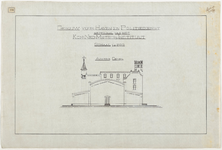1899-106-1 Calques op linnen voor de stichting van en gebouw voor de haven- en politiedienst, met filiaal van het Kon. ...
