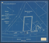 1899-199 Blauwdruk van een aan W.S. van de Wetering en Co te verhuren terrein aan de Spangesekade, voor het Balkengat.