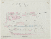 1899-291 Calque op linnen van door C. Schuld te koop gevraagde grond aan de 's Gravendijkwal.