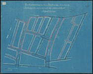 1899-325 Blauwdruk voor de aanleg van drinkwaterleiding in straten ten w. van de Bellevoysstraat en van de ...