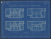 1899-357-4 Blauwdruk voor het stichten van een gebouw voor Haven- en Politiedienst nabij de Linker Veerdam, met een ...