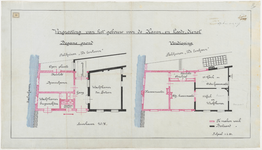 1899-60 Calque op linnen voor de vergroting van het gebouw voor de Haven - en Loodsdienst.