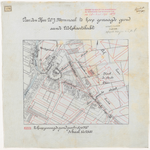 1900-172 Calque op linnen van door W.J. Mommaal te koop gevraagde grond aan de Wolphaertsbocht.