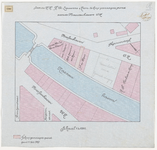 1900-190 Calque op linnen van door H.A. Lieuwens en Zoon te koop gevraagden grond aan de Nassauhaven o.z.