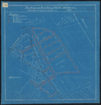 1900-493 Blauwdruk voor verlichting Wolphaertsbocht en verschillende aangrenzende straten.