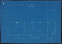 1900-86-2 Blauwdruk voor de bouw van een school voor Gewoon Lager Onderwijs (G.L.O.) aan de Middellandstraat. Blad 2
