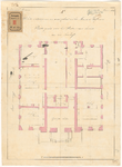 459-2 Vijf schetsontwerpen voor de wederopbouw van het Museum Boijmans. Calques op linnen, gemerkt A 1. Plattegrond van ...