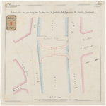 701-1 Twee calques op linnen van de tekeningen van de te maken brug over de Goudsevest die de Goudsesingel met de ...