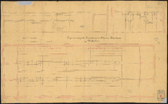 896g-2 Calques op papier van het ontwerp van de machinale inrichting van een varkensslachthuis in Rotterdam en van de ...