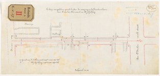 A-57 Calque op linnen van de tekening van te koop aangeboden grond buiten de rooiing en de Tuinderslaan, door F. van de ...