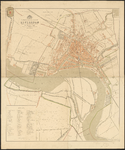 F-68 Gesteendrukte plattegrondkaart van de gemeente Rotterdam, vervaardigd door H.C.T. van de Wall, uitgekomen in 1871, ...