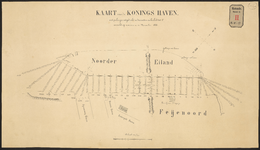 G-169 Kaart van de Koningshaven met peilingen uitgedrukt in decimeters en herleid tot Amsterdams Peil, verricht van 19 ...