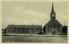 PBK-1987-131 De Christelijke school en kerk aan de IJsselmondselaan.