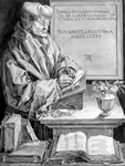 M-497 Portret van Desiderius Erasmus, humanist.