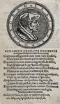M-673 Portret in medaillon van Desiderius Erasmus, humanist.