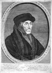 P-006862 Portret van Desiderius Erasmus, humanist.