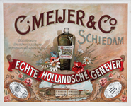 XI-0000-0107 C. Meijer & Co. Schiedam Distillateurs Brandewijnstokers. Importeurs van echte Cognac. Echte Hollandsche ...